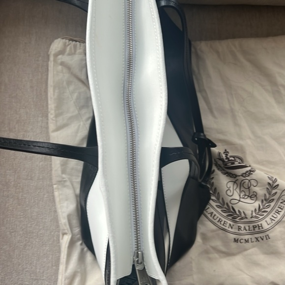 Ralph Lauren Black Label classy elegant black & white tote. - Picture 11 of 11